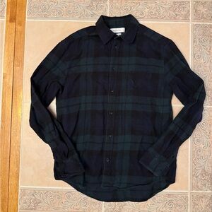 Blue & Green Plaid Button Down Shirt